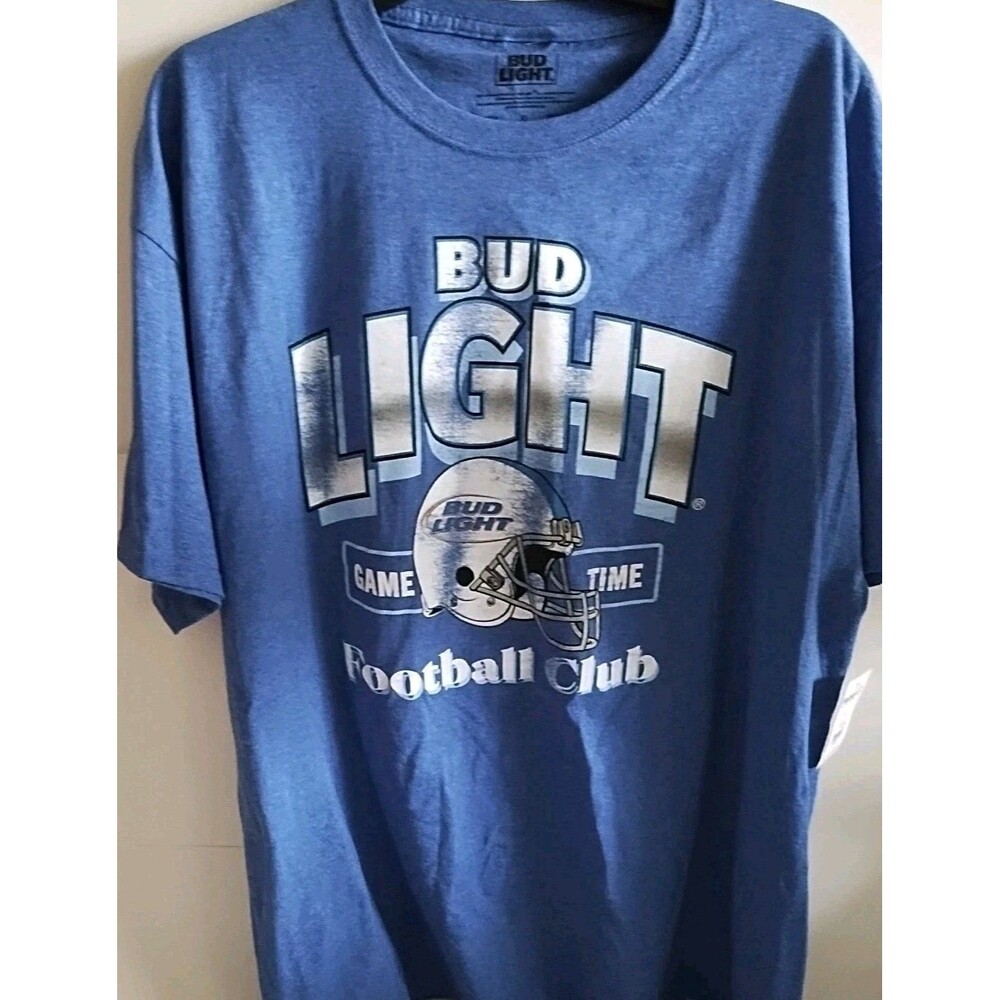 Football Bud Light  Football Game Time T-shirt NWT